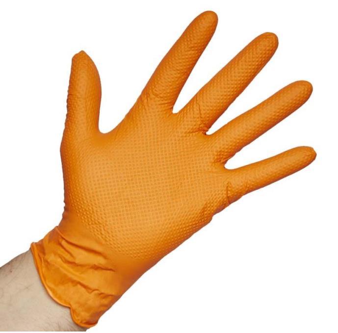 Juba guante nitrilo 578OR L 50uds naranja