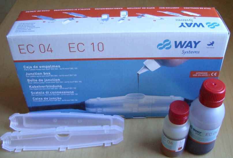 Empalme submarino cables de 4x10 mm2 EC10