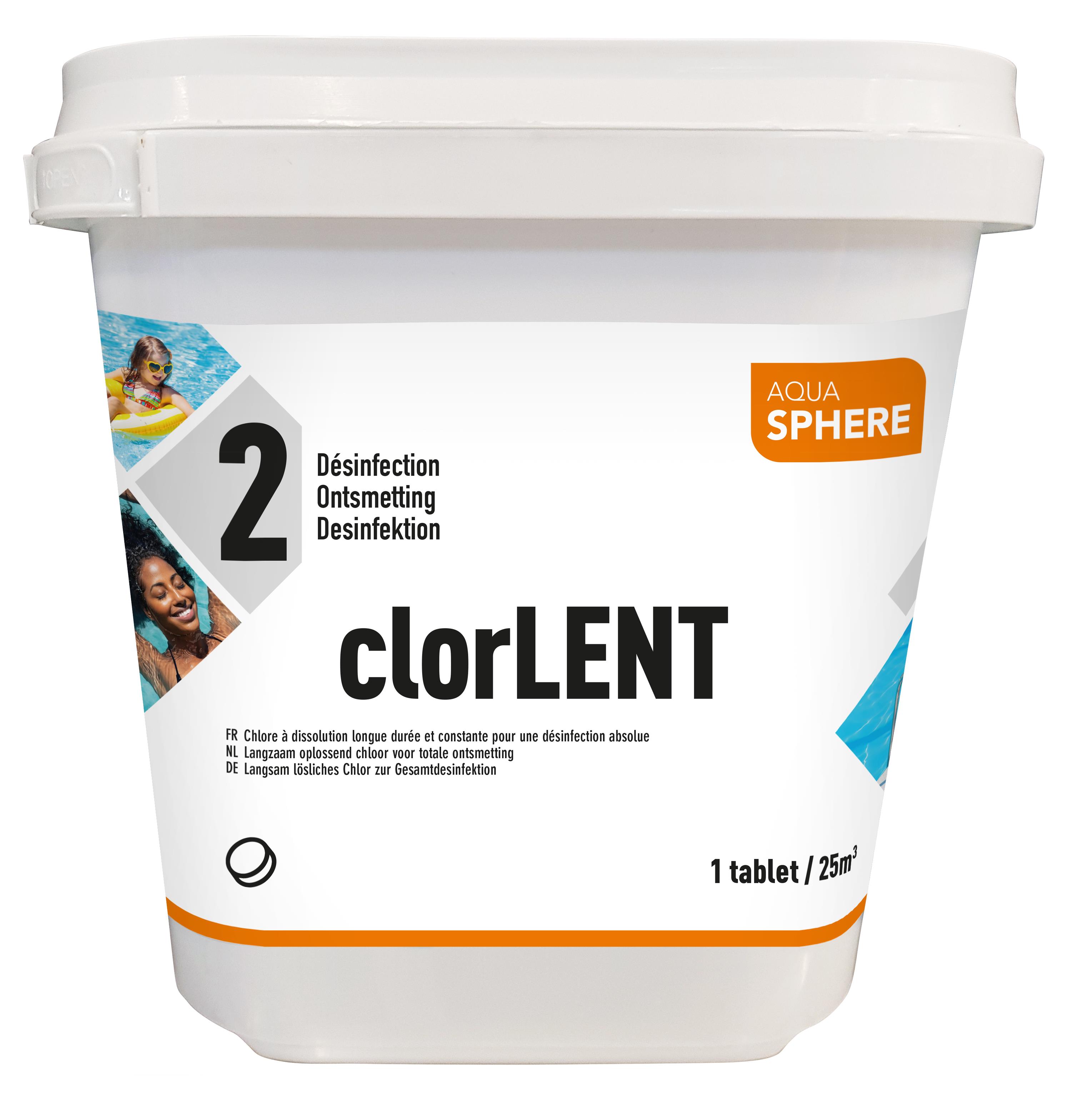 Tricloro pastillas Aquasphere Clorlent 250gr 370 25kg