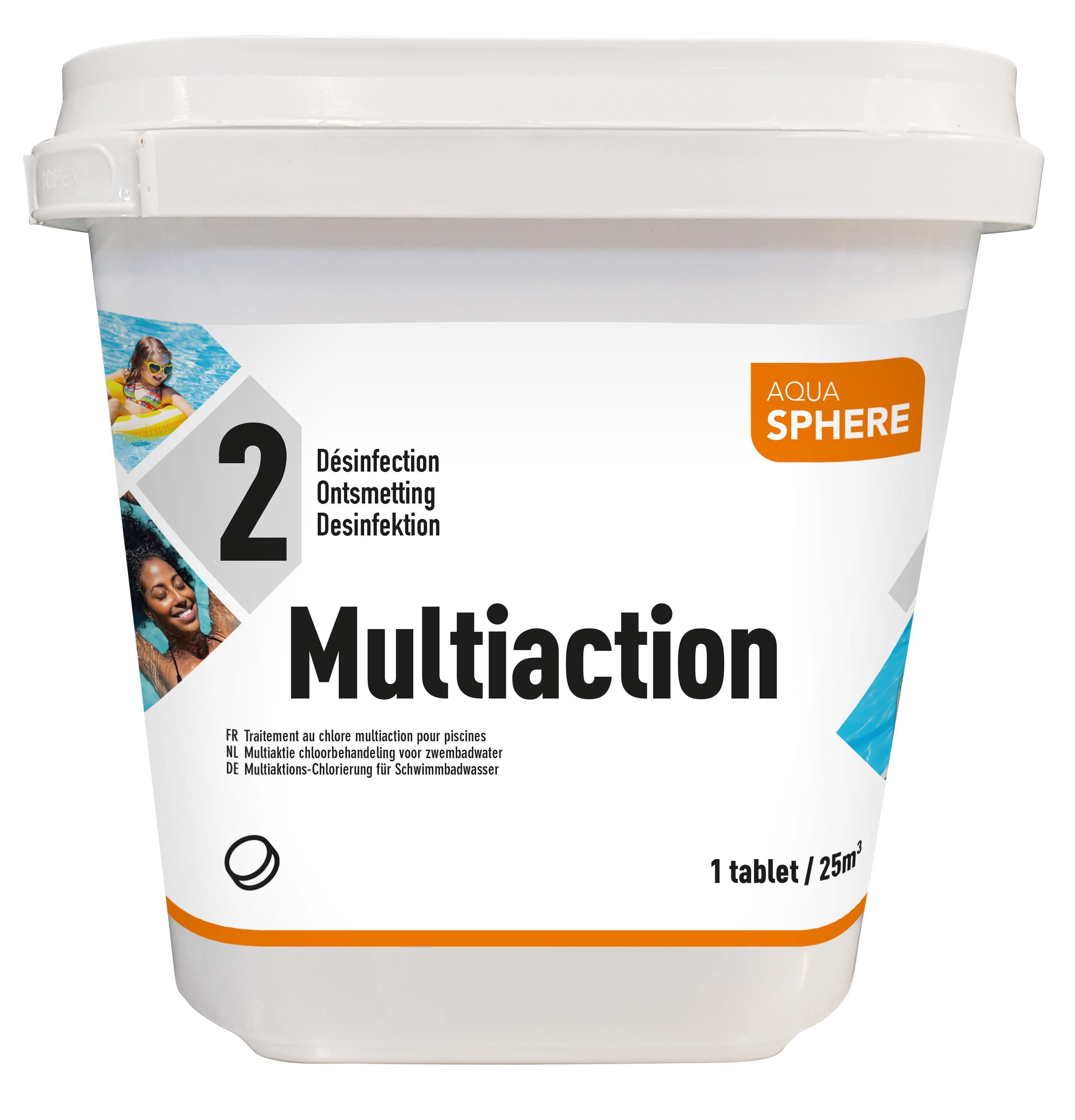 Cloro multiacción pastillas Aquasphere 250gr Triplex 342 25kg | Comprar ...